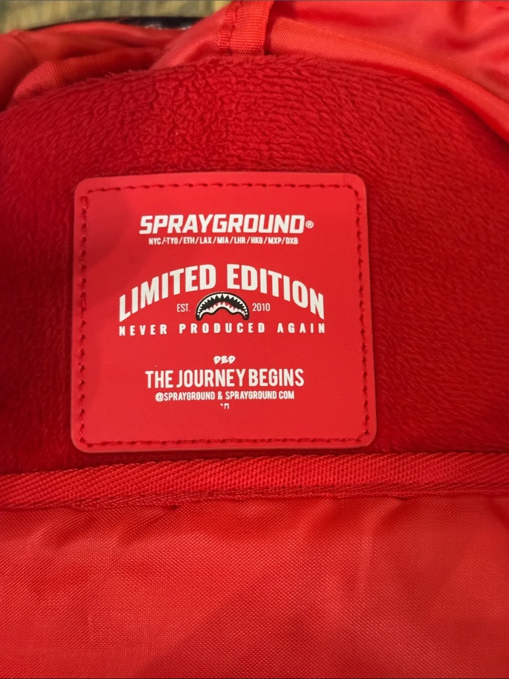 Sprayground Money Trees Shark Wings Limited Edition Backpack